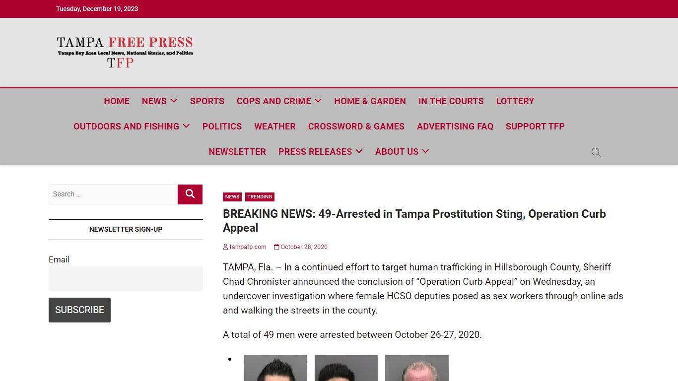 BREAKING NEWS: 49-Arrested In Tampa Prostitution Sting, Operation Curb ...